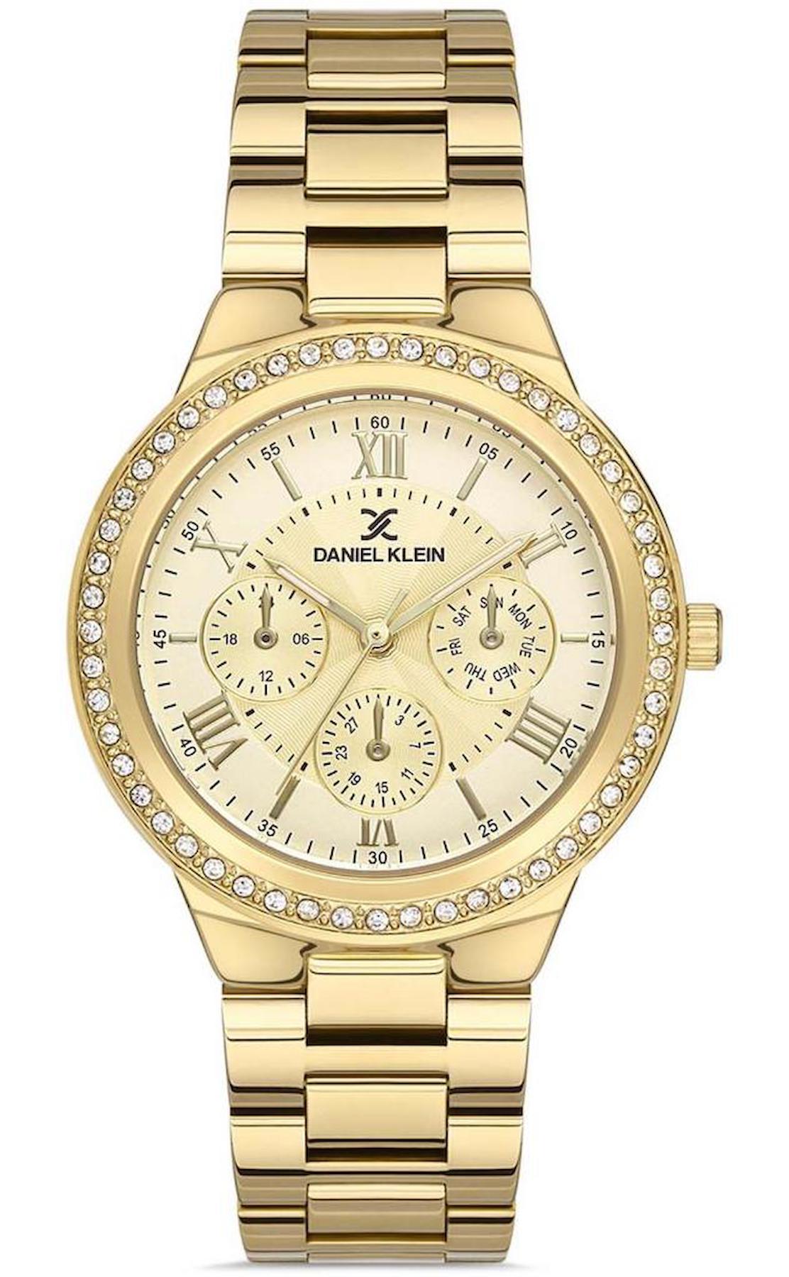 Daniel Klein EDK.1.10100.6 33 mm Altın Metal Kordon Analog Kadın Kol Saati