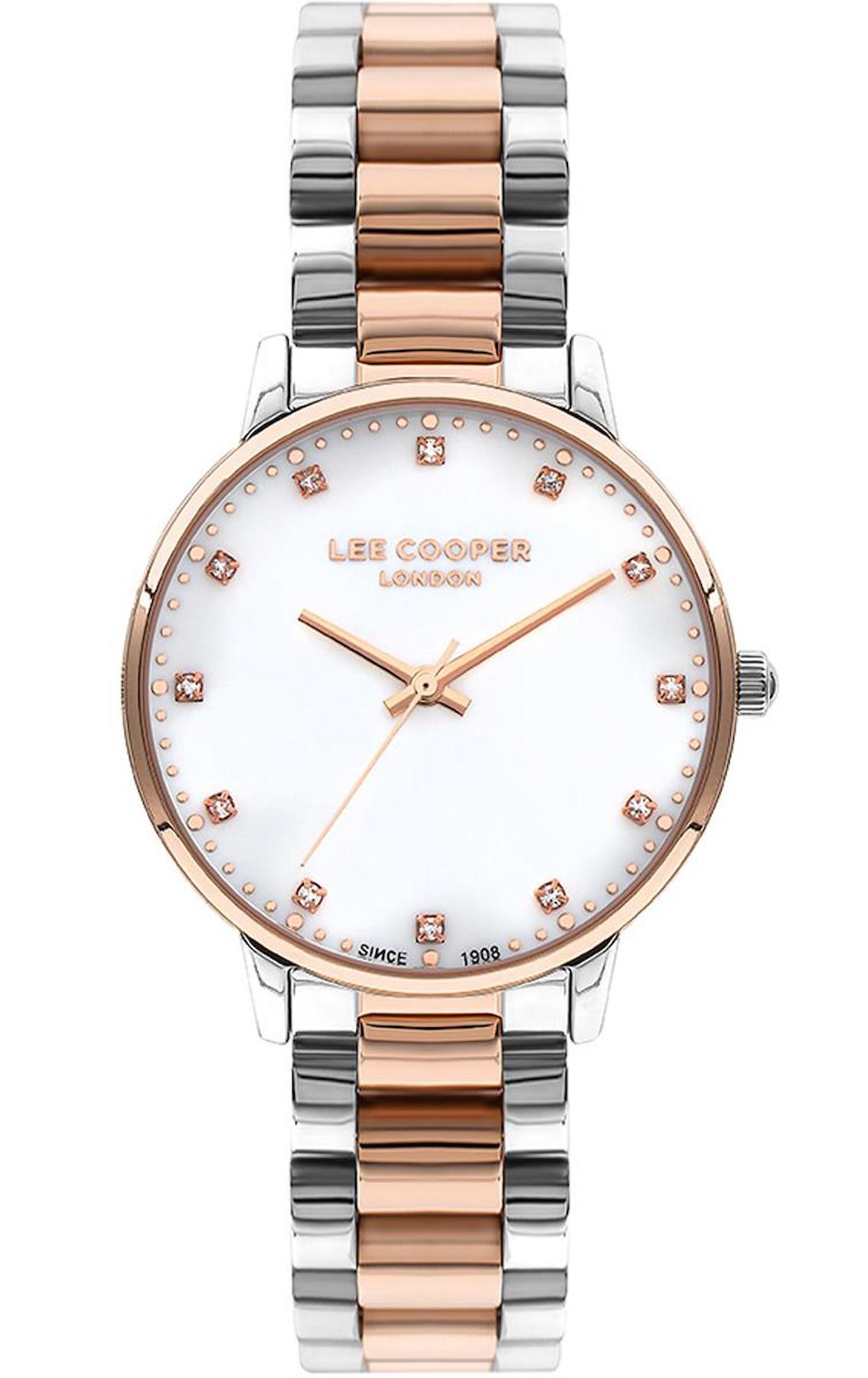 Lee Cooper LC07548.520 40 mm Rose Gold Çelik Kordon Analog Kadın Kol Saati
