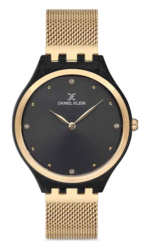 Daniel Klein DK.1.12614.7 35 mm Altın Hasır Kordon Analog Kadın Kol Saati