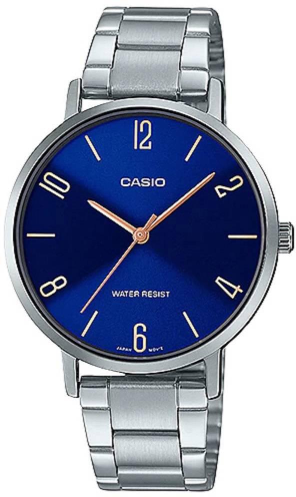 Casio LTP-VT01D-2B2UDF 34 mm Gri Metal Kordon Analog Kadın Kol Saati