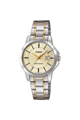 Casio LTP-V004SG-9AUDF Takvimli 30 mm Altın-Gri Çelik Kordon Analog Kadın Kol Saati