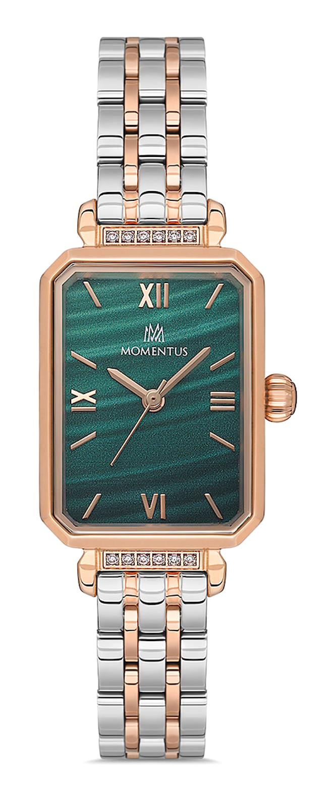 Momentus SS223T-15SR 20.5-35 mm Gri-Rose Gold Çelik Kordon Analog Kadın Kol Saati