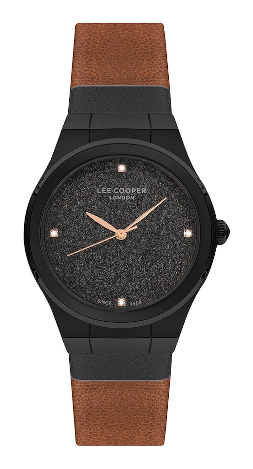 Lee Cooper LC07103.654 40 mm Kahverengi Plastik Kordon Analog Kadın Kol Saati
