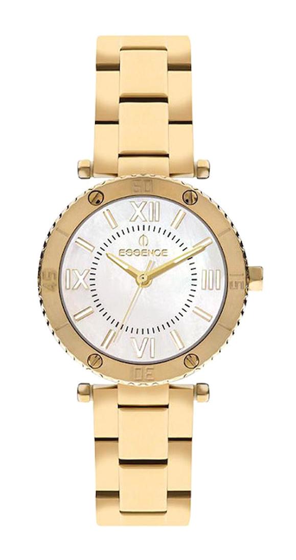 Essence ES6804FE.120 34 mm Altın Çelik Kordon Analog Kadın Kol Saati