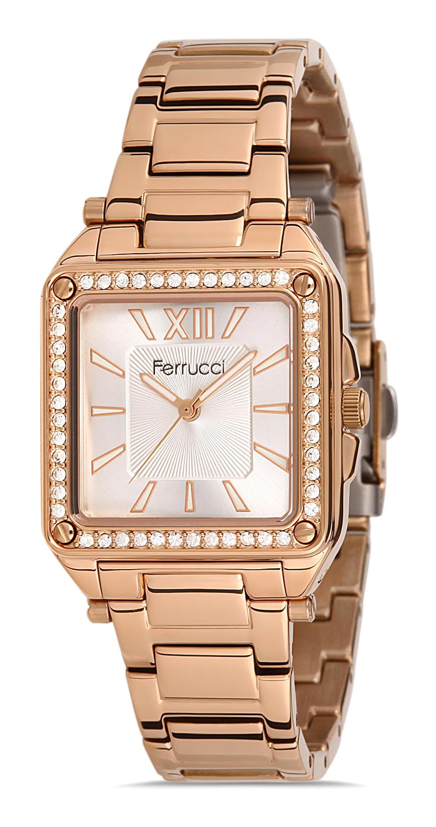 Ferrucci FFQ111614.A3 35 mm Rose Gold Metal Kordon Analog Kadın Kol Saati