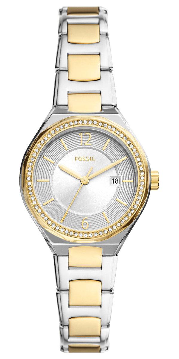 Fossil BQ3802 30 mm Altın-Gri Çelik Kordon Analog Kadın Kol Saati
