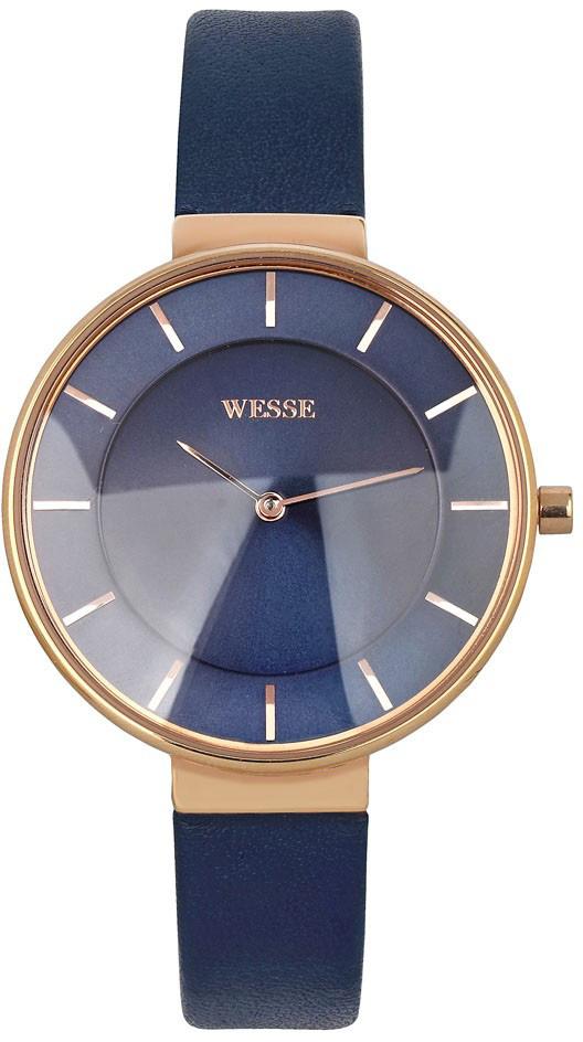 Wesse WWL1001-04 38 mm Lacivert Deri Kordon Analog Kadın Kol Saati
