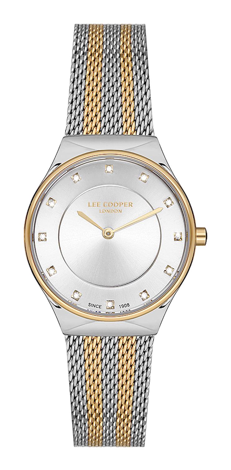 Lee Cooper LC07142.230 40 mm Gri Plastik Kordon Analog Kadın Kol Saati