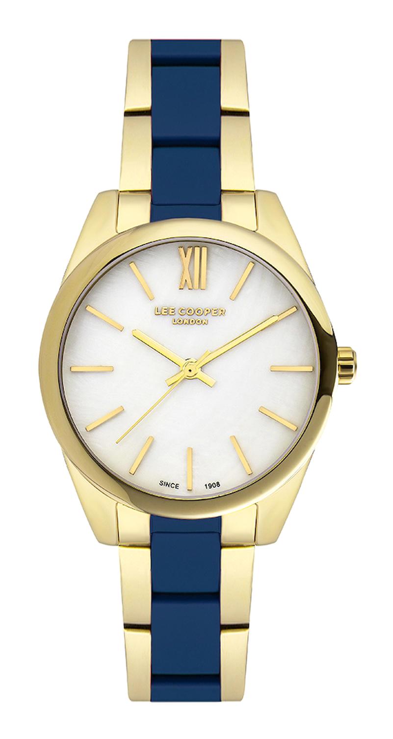 Lee Cooper LC07139.120 40 mm Lacivert Plastik Kordon Analog Kadın Kol Saati