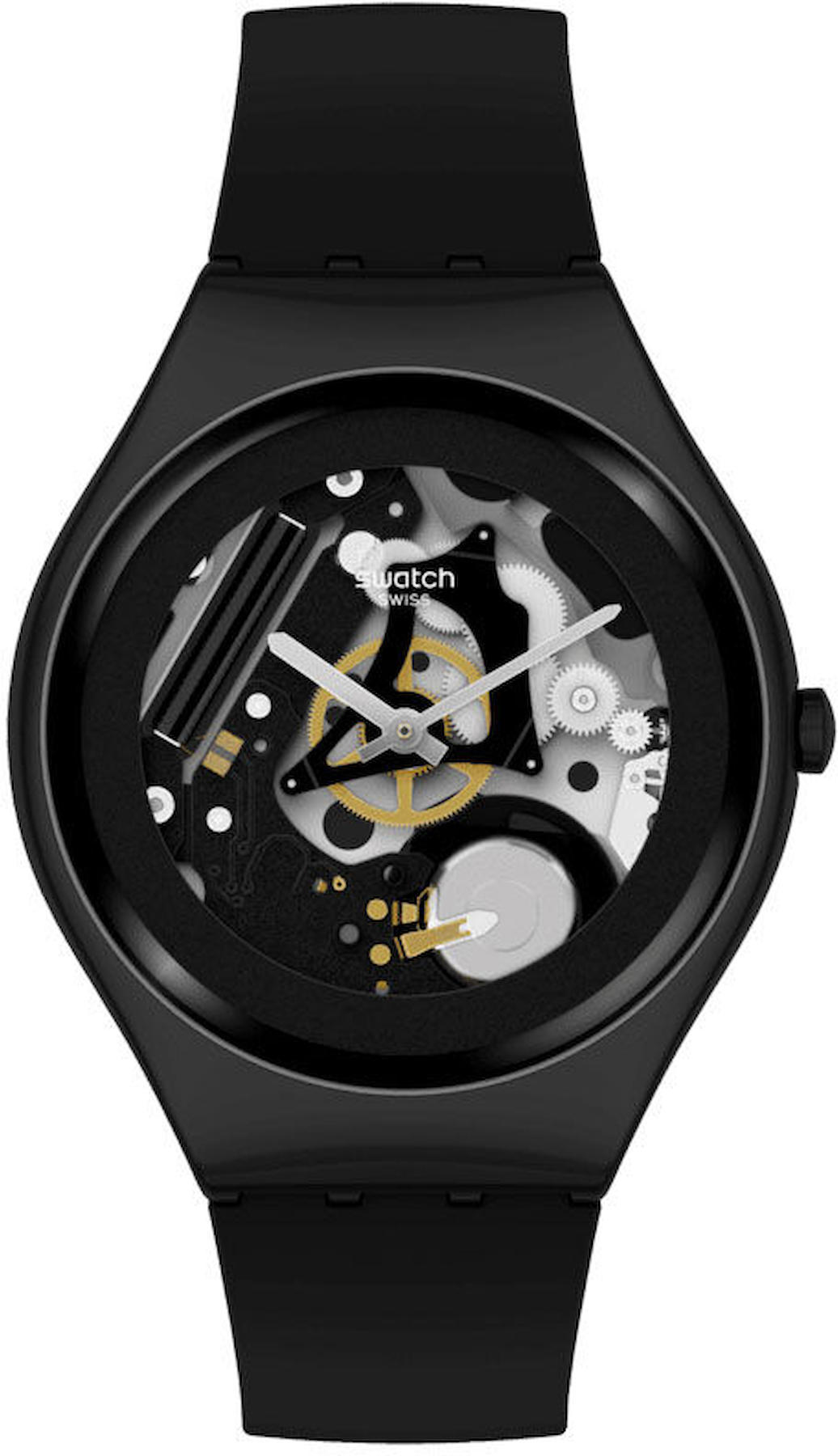 Swatch SYXB105 37 mm Siyah Silikon Kordon Analog Kadın Kol Saati