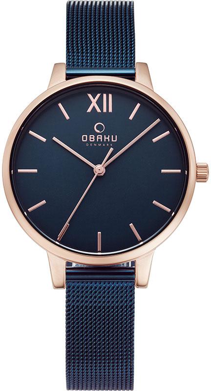 Obaku Denmark V209LXVLML 34 mm Lacivert Çelik Kordon Analog Kadın Kol Saati