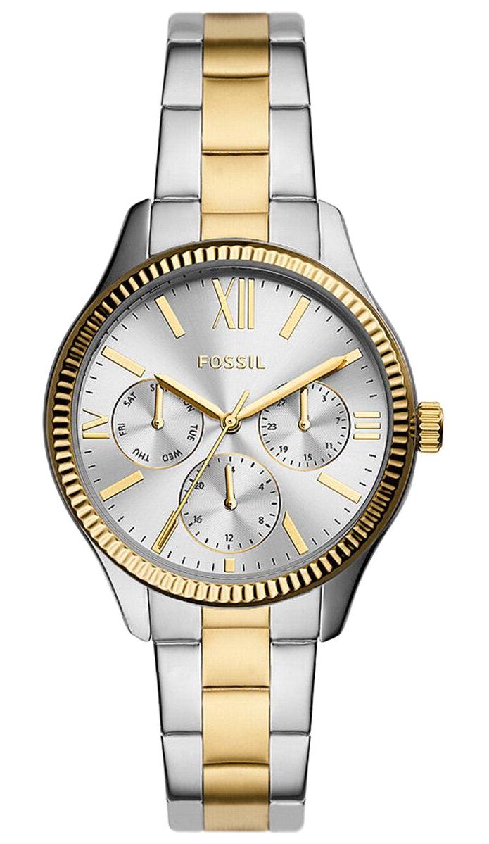 Fossil FBQ3762 36 mm Altın-Gri Çelik Kordon Analog Kadın Kol Saati