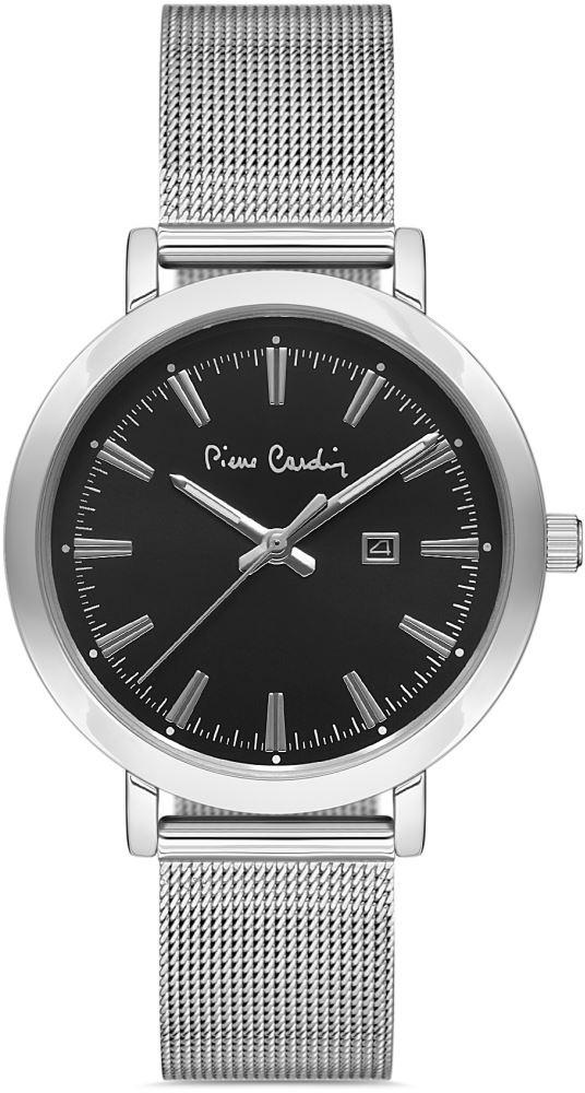 Pierre Cardin PC800082F201 Takvimli 36 mm Gri Çelik Kordon Analog Kadın Kol Saati