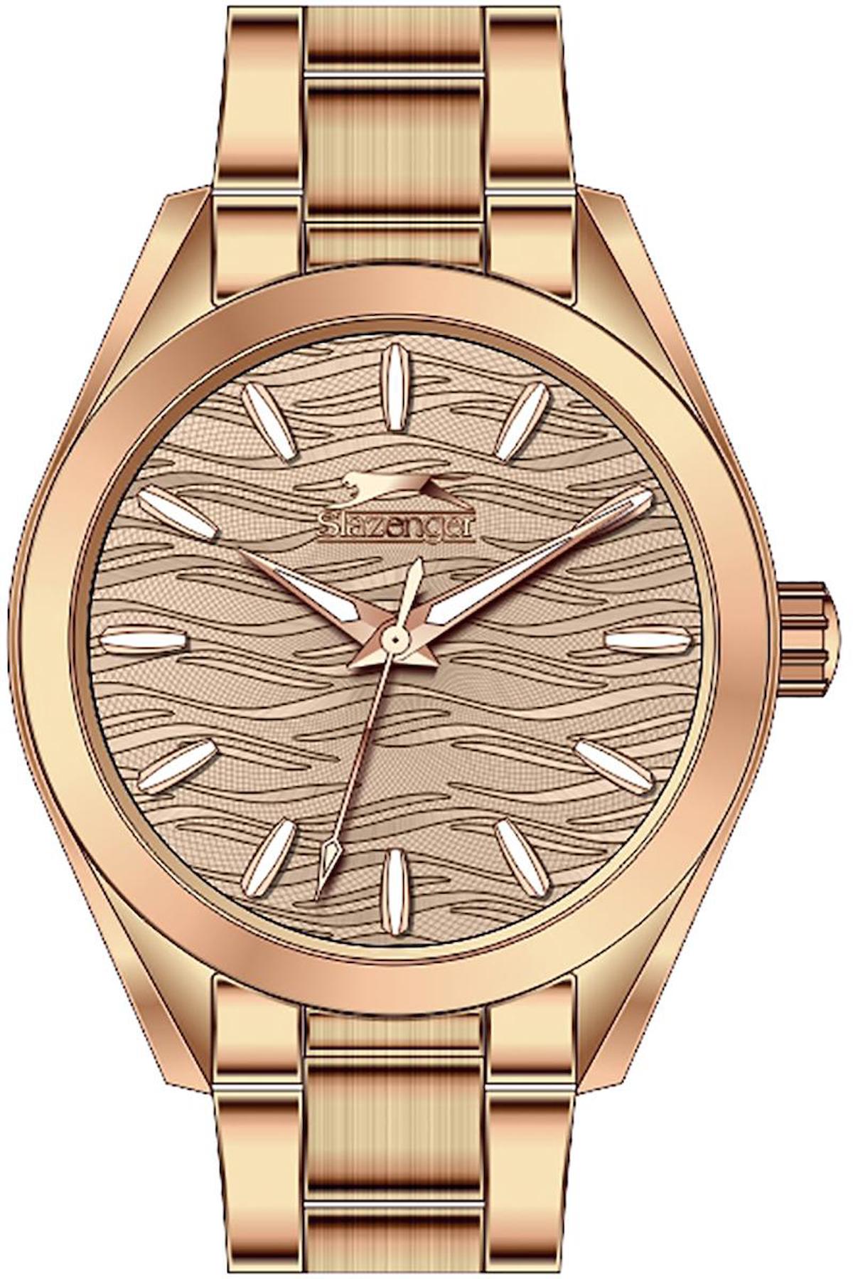 Slazenger SL.09.2271.3.04 33 mm Rose Gold Çelik Kordon Analog Kadın Kol Saati