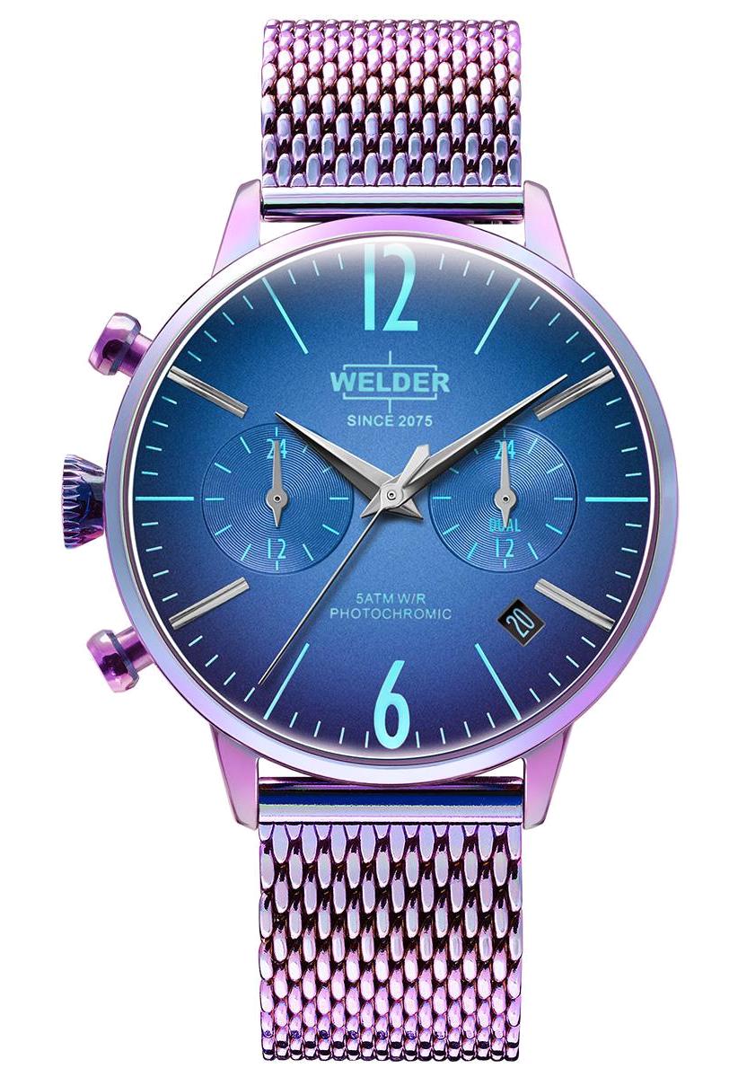 Welder Watch WWRC834 Takvimli 42 mm Mor Çelik Kordon Analog Kadın Kol Saati
