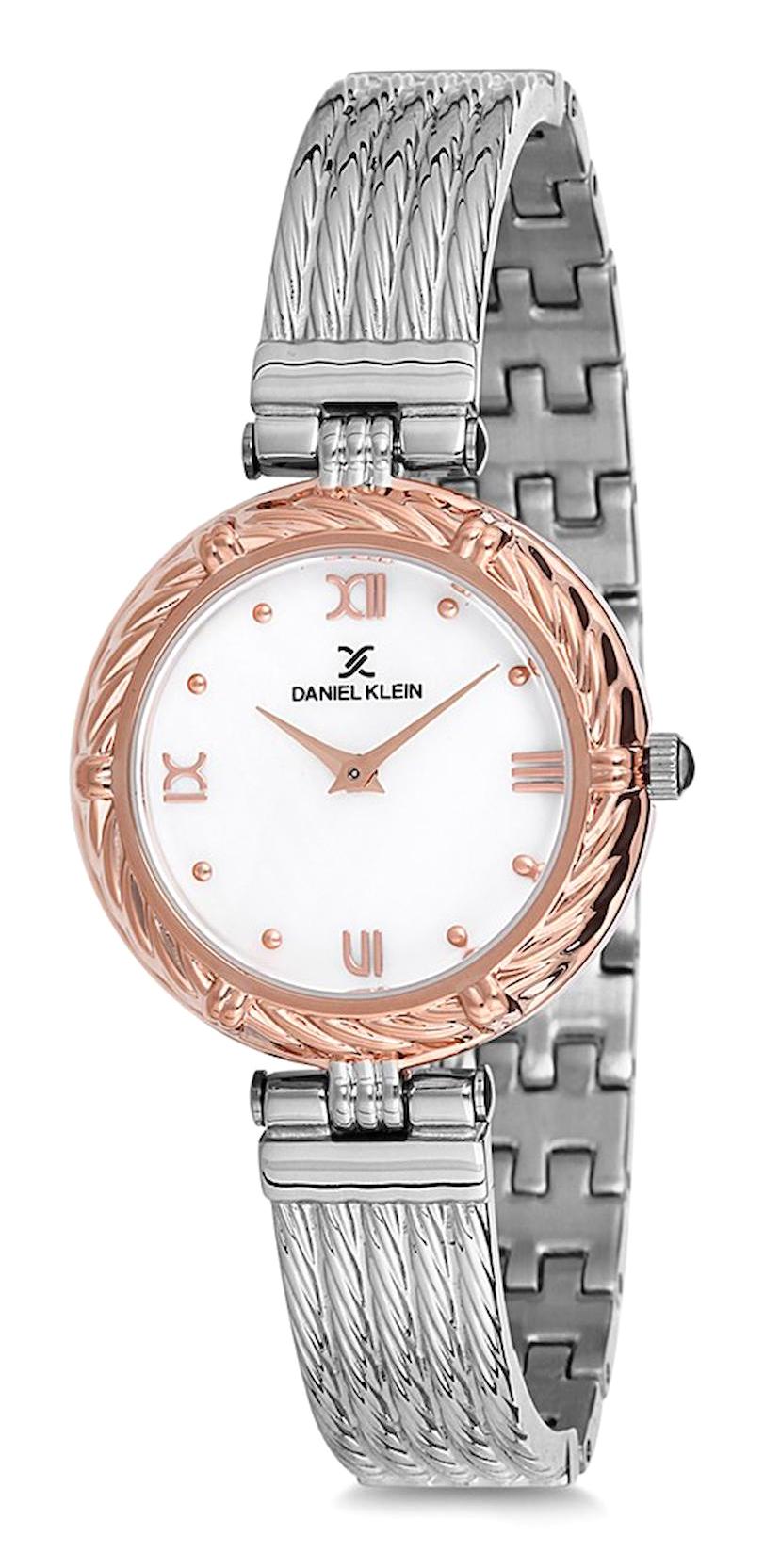 Daniel Klein DK01441B-03 30 mm Gri Çelik Kordon Analog Kadın Kol Saati
