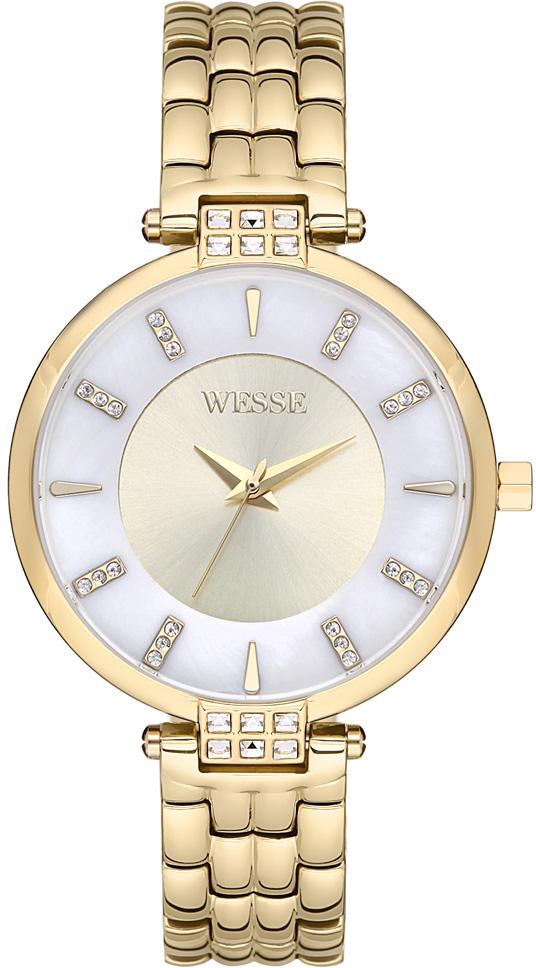 Wesse WWL301204 34 mm Altın Çelik Kordon Analog Kadın Kol Saati