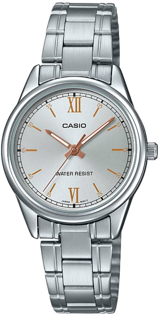 Casio LTP-V005D-7B2UDF 28 mm Gri Çelik Kordon Analog Kadın Kol Saati