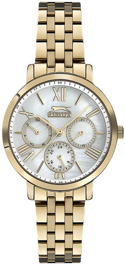 Slazenger SL.09.1874.4.03 Takvimli 36 mm Altın Çelik Kordon Analog Kadın Kol Saati