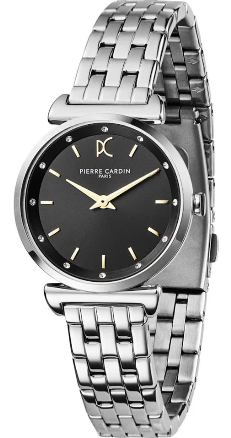 Pierre Cardin CF.0802.SJ 30 mm Gri Çelik Kordon Analog Kadın Kol Saati