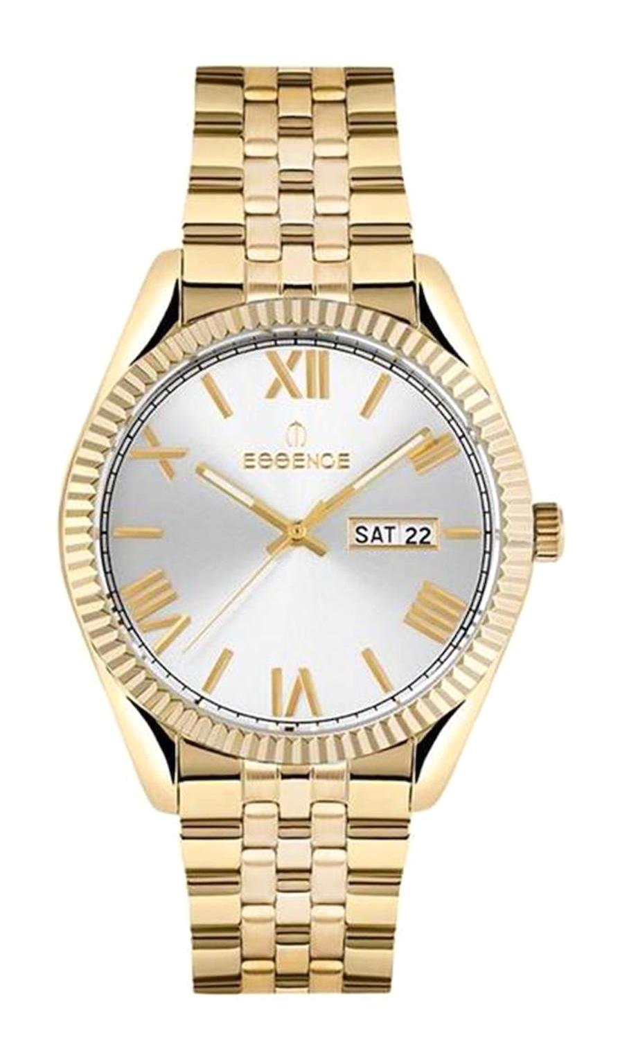 Essence ES6537ME.130 Takvimli 41 mm Altın Çelik Kordon Analog Kadın Kol Saati