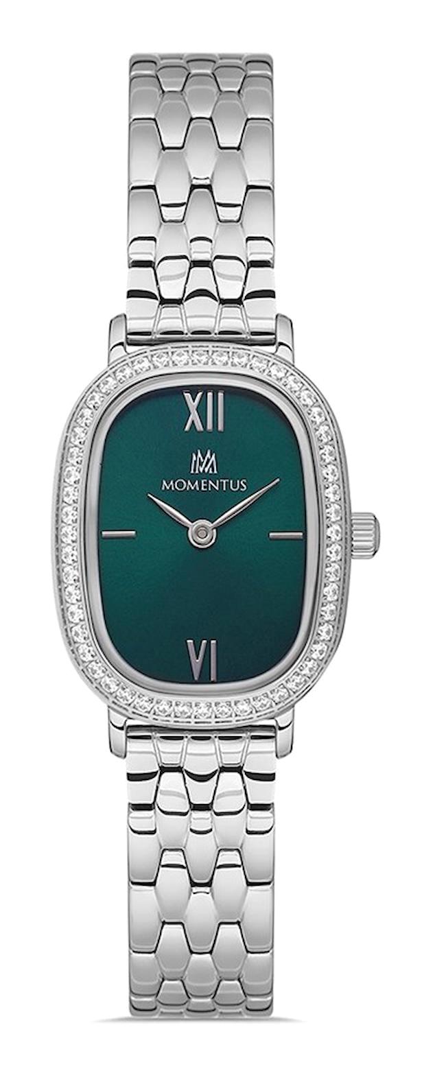 Momentus SS224S-15SS 22-33 mm Gri Çelik Kordon Analog Kadın Kol Saati