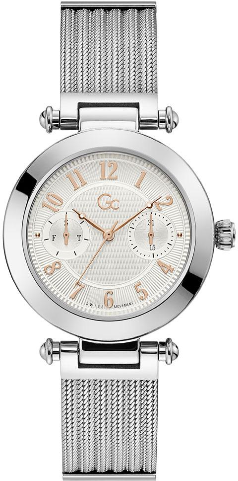 Guess GCY48001L1MF Takvimli 36 mm Gri Metal Kordon Analog Kadın Kol Saati