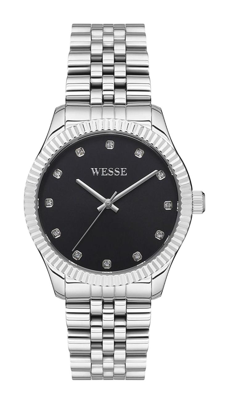 Wesse WWL108803 36 mm Gri Çelik Kordon Analog Kadın Kol Saati