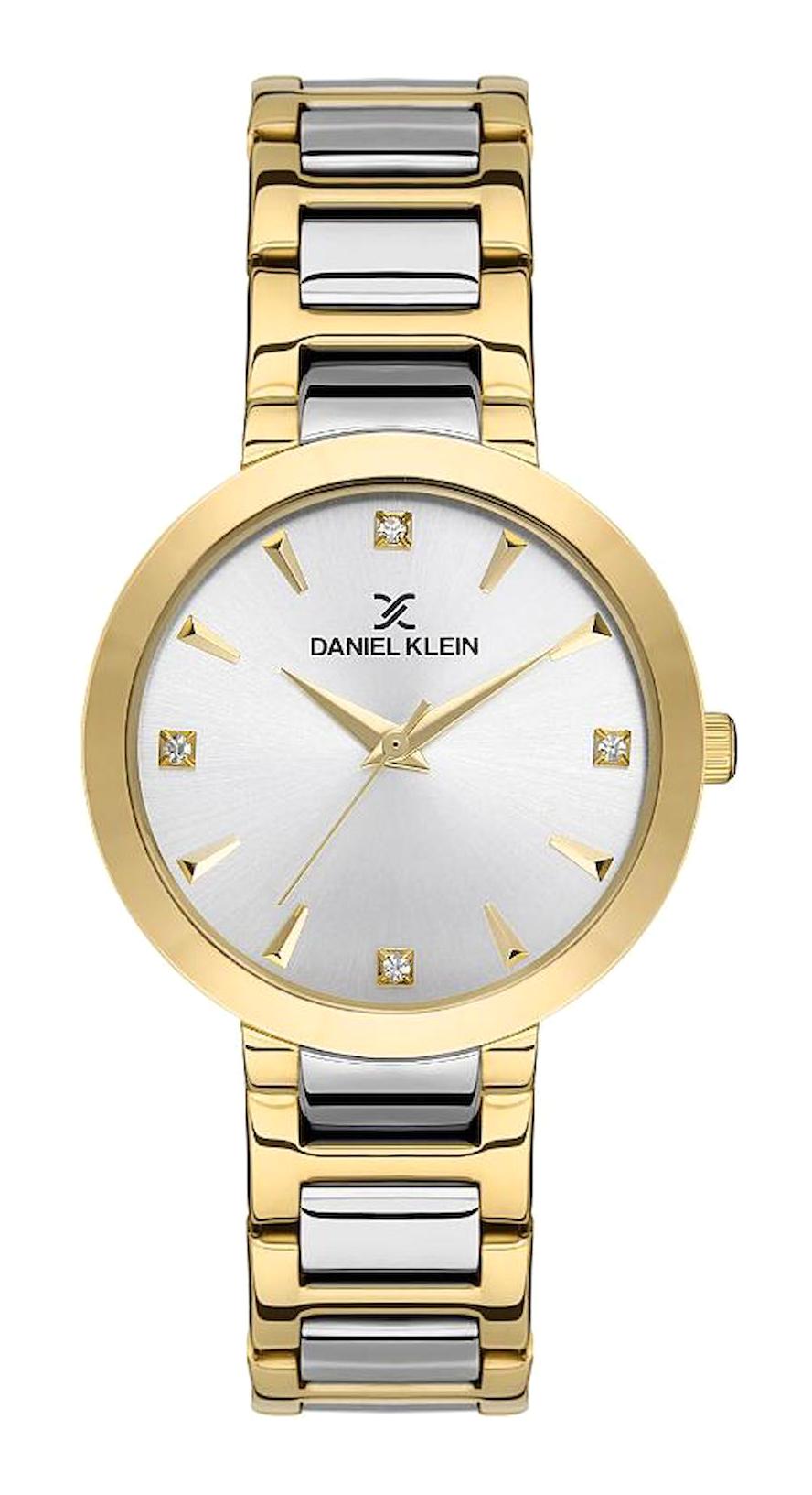 Daniel Klein DK.1.13578-3 34 mm Altın-Gri Metal Kordon Analog Kadın Kol Saati