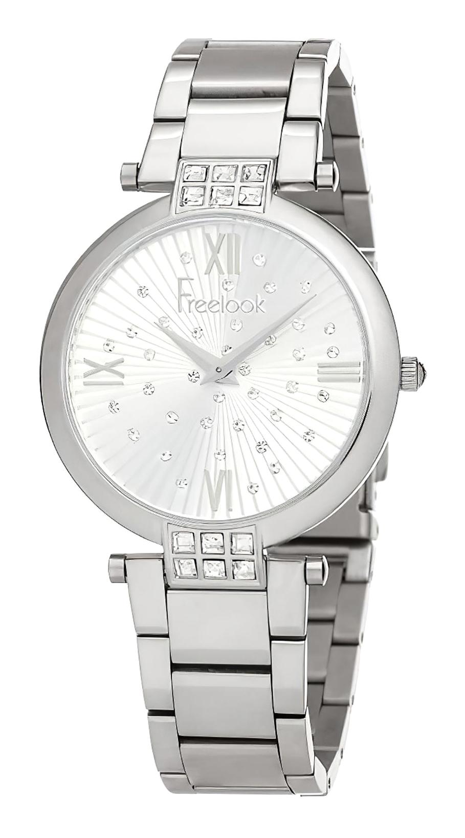 Freelook FL.1.10078.1 35 mm Gri Çelik Kordon Analog Kadın Kol Saati