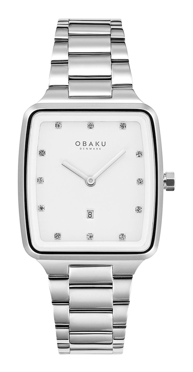 Obaku Denmark V271LDCWSC 30 mm Gri Çelik Kordon Analog Kadın Kol Saati