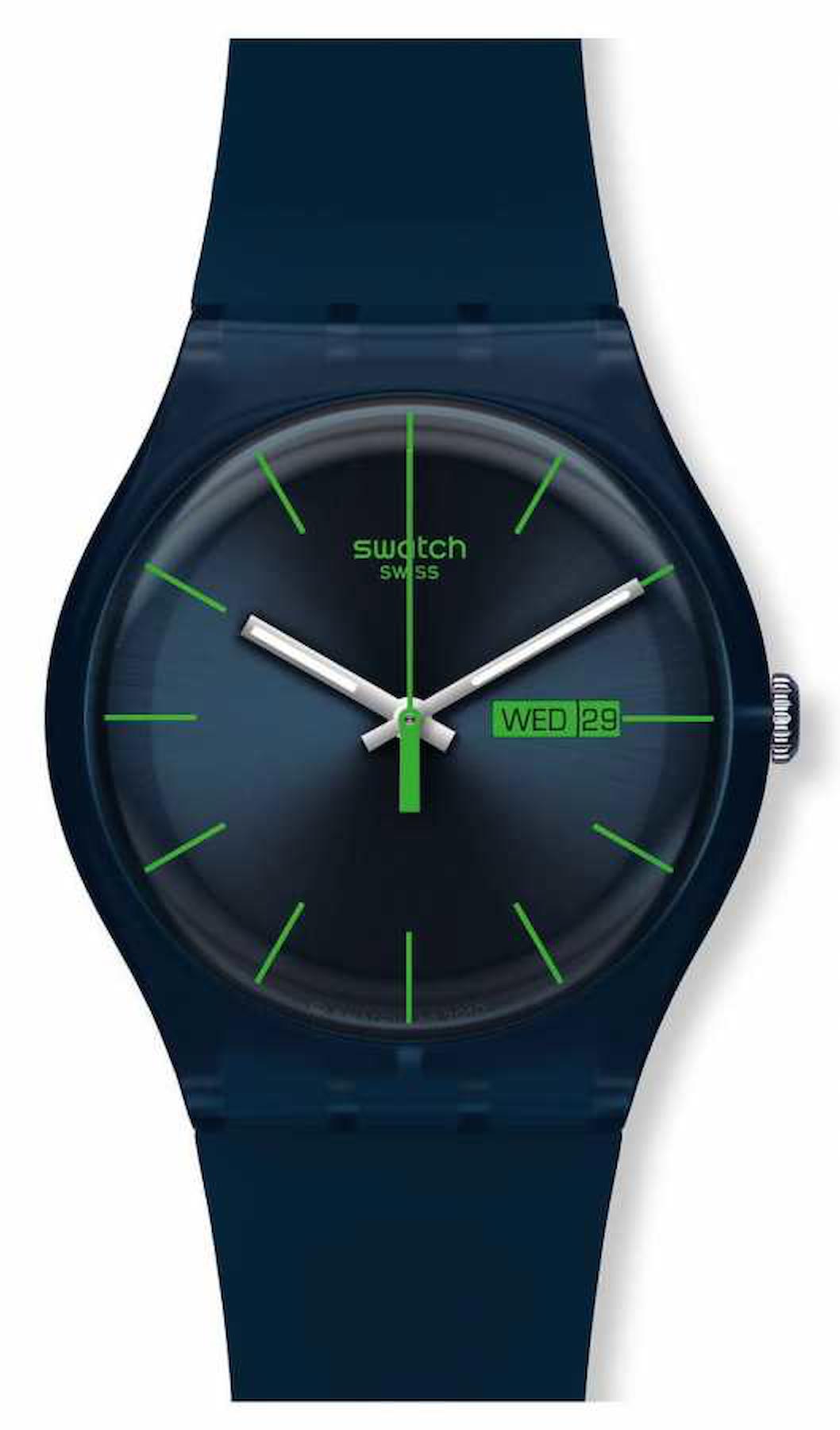 Swatch SUON700 41 mm Lacivert Silikon Kordon Analog Kadın Kol Saati