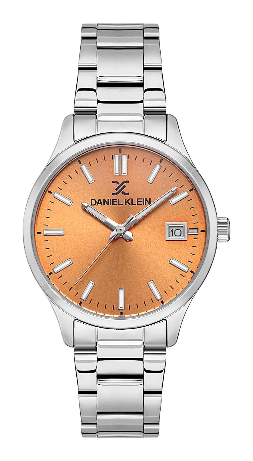 Daniel Klein DK.1.13612-2 Takvimli 34 mm Gri Metal Kordon Analog Kadın Kol Saati