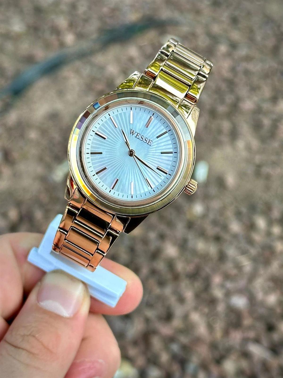 Wesse WWL110801 37 mm Rose Gold Çelik Kordon Analog Kadın Kol Saati