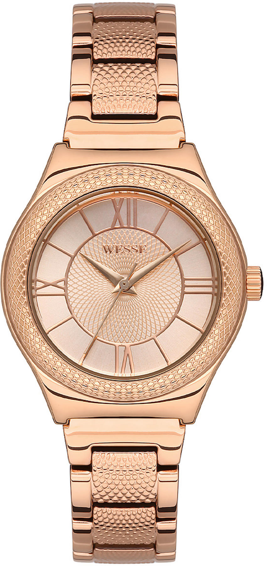 Wesse WWL111302 34 mm Rose Gold Çelik Kordon Analog Kadın Kol Saati