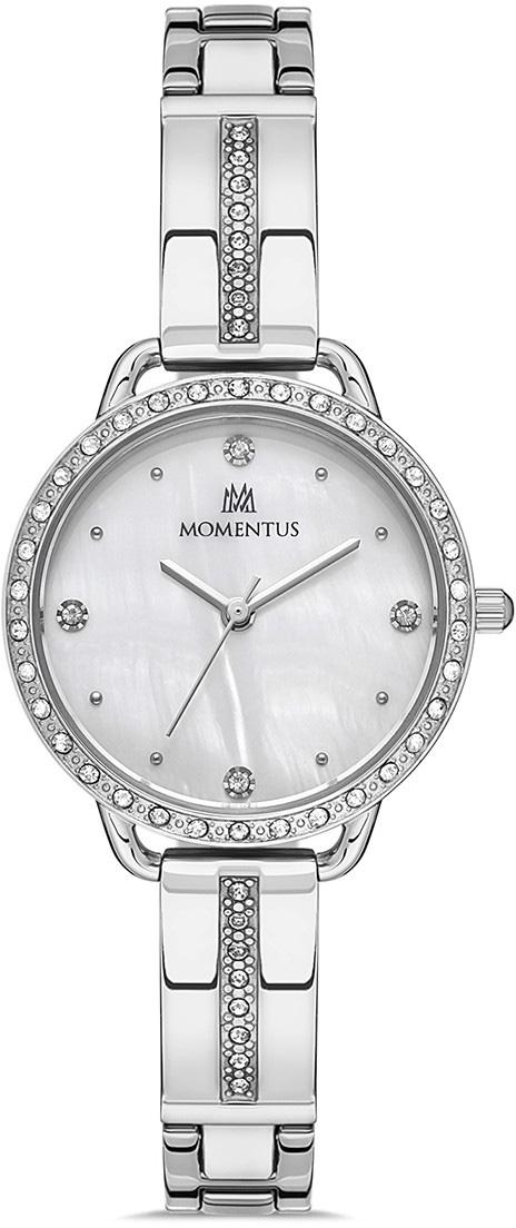 Momentus SW260S-02SS 30 mm Gri Çelik Kordon Analog Kadın Kol Saati