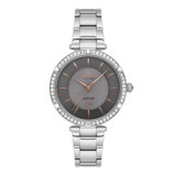 Nacar NC34-39B662-AGMS Takvimli 33 mm Gri Metal Kordon Analog Kadın Kol Saati