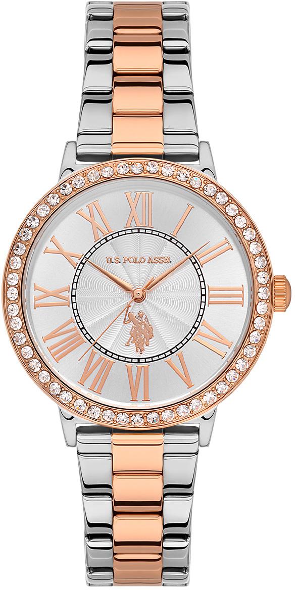 U.S. Polo Assn USPA2047-03 36 mm Gri-Rose Gold Çelik Kordon Analog Kadın Kol Saati