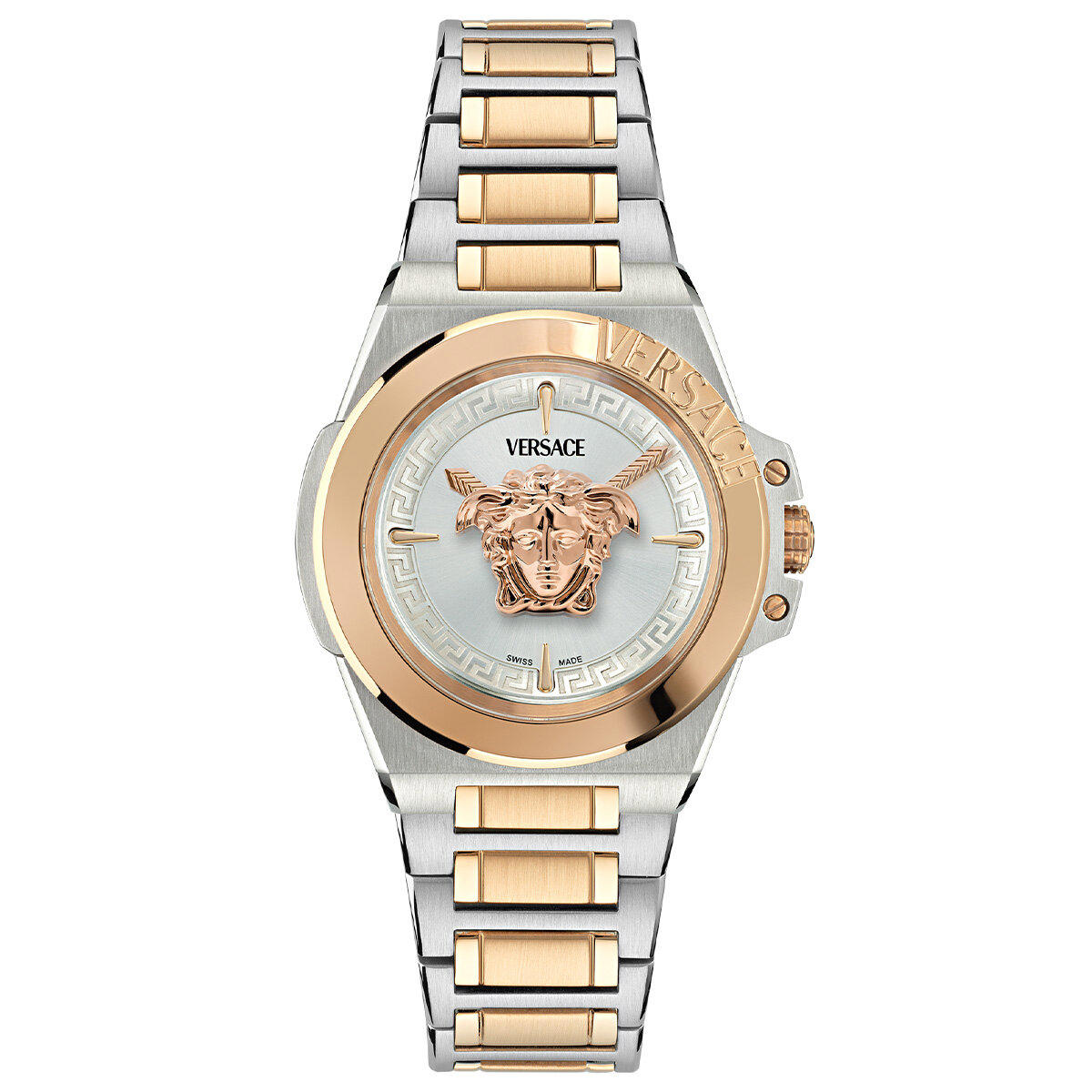 Versace VRSCVE8D00424 37 mm Gri-Rose Gold Çelik Kordon Analog Kadın Kol Saati