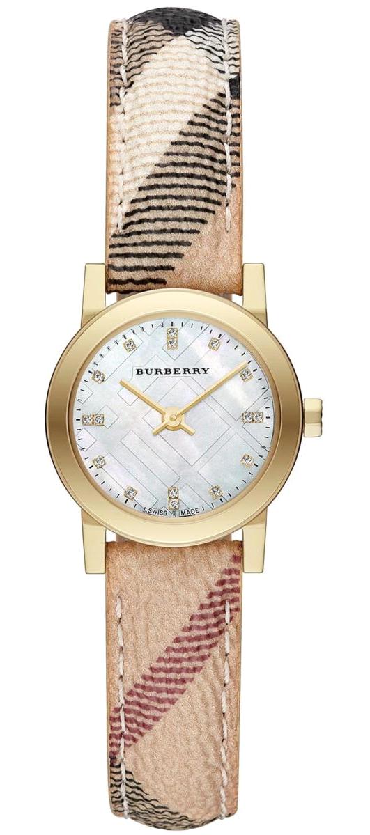 Burberry BU9226 26 mm Altın Deri Kordon Analog Kadın Kol Saati