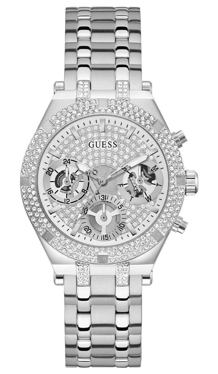 Guess GUGW0440L1 Takvimli 38 mm Gri Çelik Kordon Analog Kadın Kol Saati