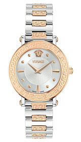 Versace VRSCVE9C00624 30 mm Gri-Rose Gold Çelik Kordon Analog Kadın Kol Saati