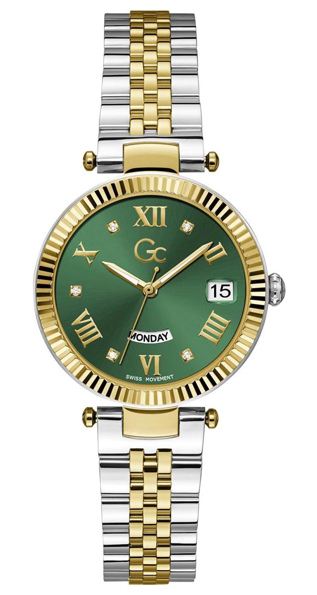 Guess GCZ01019L9MF 34 mm Altın-Gri Çelik Kordon Analog Kadın Kol Saati