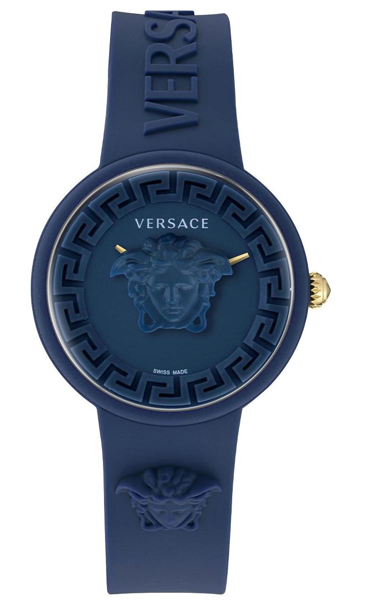 Versace VRSCVE6G00623 39 mm Lacivert Silikon Kordon Analog Kadın Kol Saati