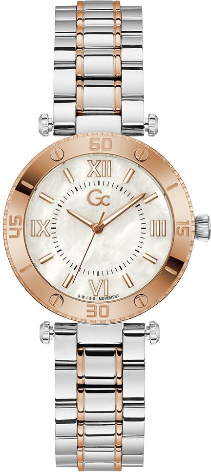 Guess GCZ05002L1MF 34 mm Gri-Rose Gold Çelik Kordon Analog Kadın Kol Saati