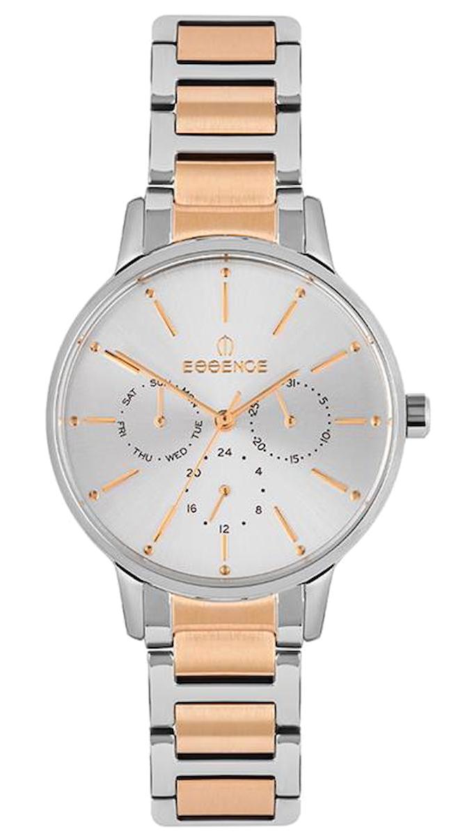 Essence ES6557FE.520 Takvimli 36 mm Gri-Rose Gold Çelik Kordon Analog Kadın Kol Saati