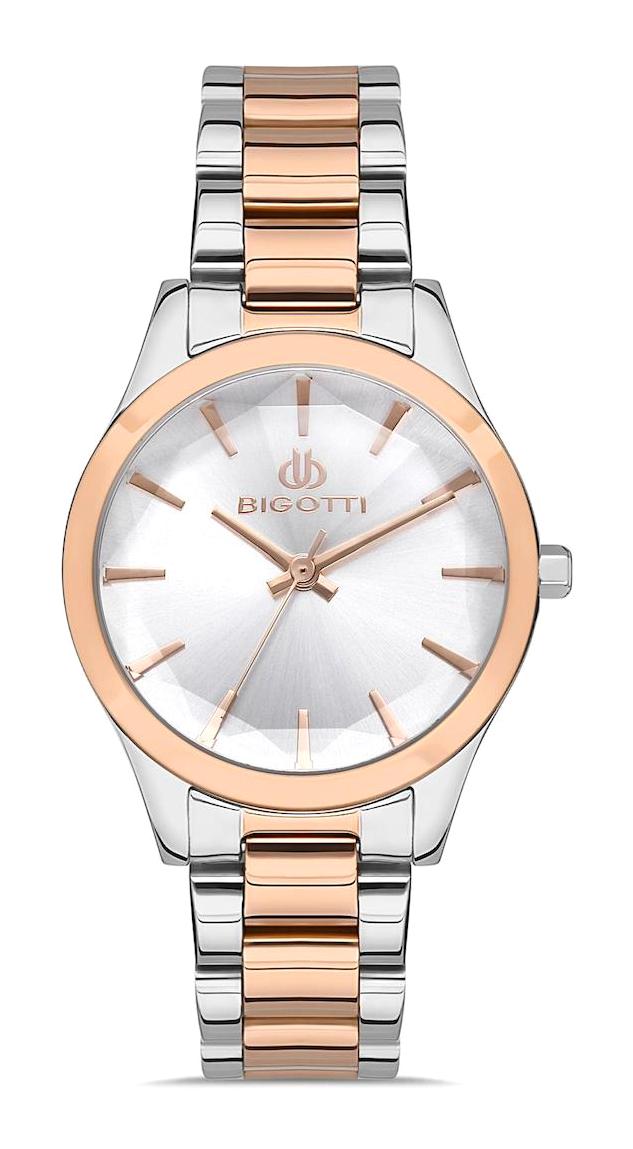 Bigotti BG.1.10395.3 36 mm Gri-Rose Gold Çelik Kordon Analog Kadın Kol Saati