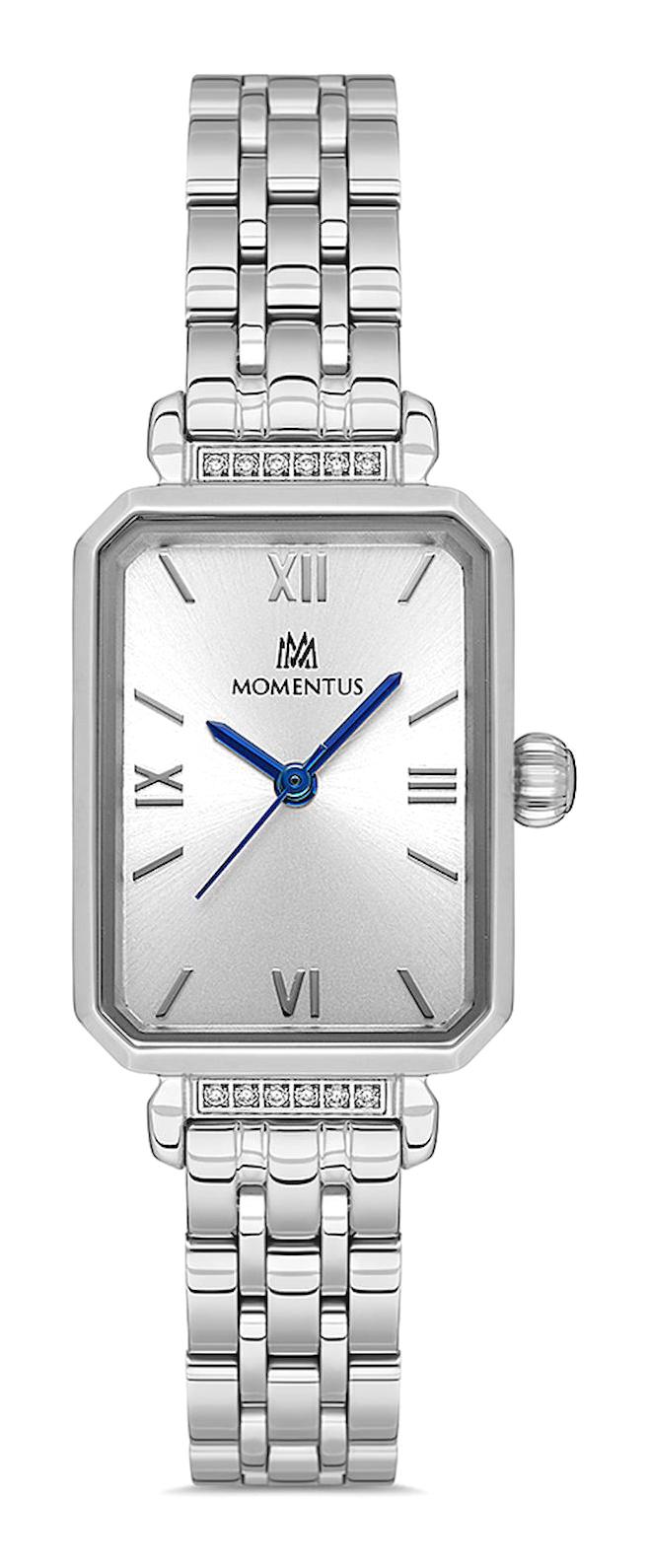 Momentus SS223S-02SS 20.5-35 mm Gri Çelik Kordon Analog Kadın Kol Saati