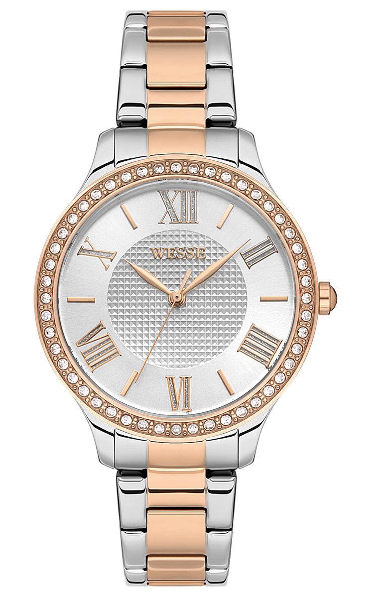 Wesse WWL111204 37 mm Gri-Rose Gold Çelik Kordon Analog Kadın Kol Saati