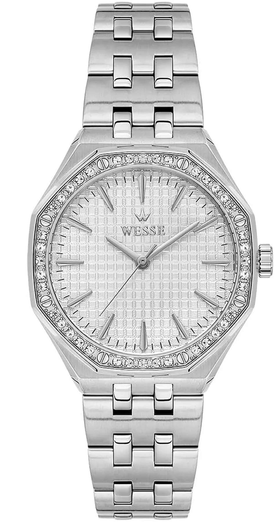 Wesse WWL112403 34 mm Gri Çelik Kordon Analog Kadın Kol Saati